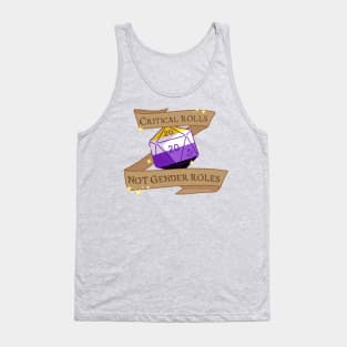 critical rolls not gender roles (nonbinary) Tank Top